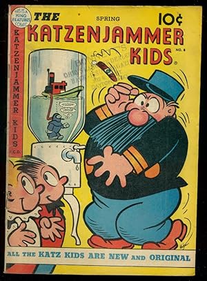 KATZENJAMMER KIDS #8 1949-WATER COOLER PRANK COVER VG/FN