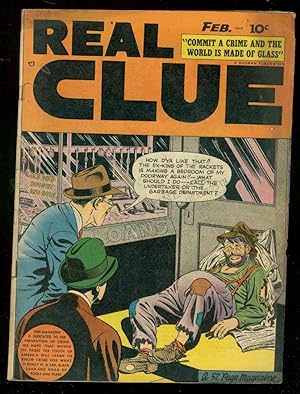 REAL CLUE CRIME STORIES v.3 #12 1949-HILLMAN PRE-CODE FN-