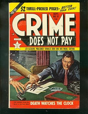 CRIME DOES NOT PAY #91 1950-CHAS BIRO-PRE CODE VIOLENCE FN-