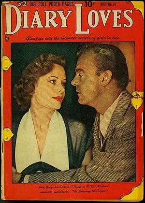 Diary Loves #10 1951 Golden Age Romance- Photo cover- Jane Grey VG