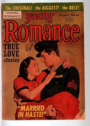 YOUNG ROMANCE #36-1951-EARLY JOE SIMON & JACK KIRBY ROMANCE COMIC G C G