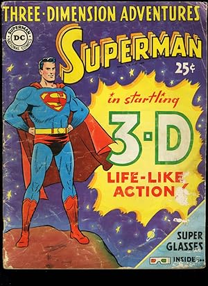 SUPERMAN 1953-3-D COMIC-RARE-DC-LARGE SIZE G-