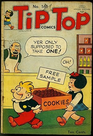 TIP TOP COMICS #161--1950-NANCY-BUSHMILLER-CAPT & KIDS- G/VG