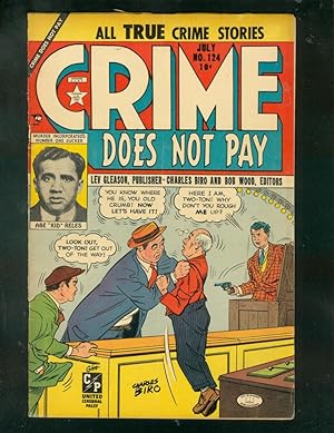 CRIME DOES NOT PAY #124 1953-CHARLES BIRO-PRE CODE !! VG/FN