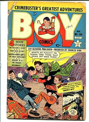 BOY COMICS #105-ATOMIC BOMB cover-Golden Age VG