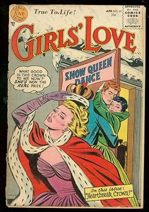 GIRLS LOVE STORIES #34 1955-ROMANCE-FIRST CODE ISSUE-DC FR/G