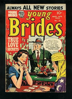 YOUNG BRIDES #21 1955-LAST PRECODE ISSUE-FORTUNE TELLER COVER-very good VG