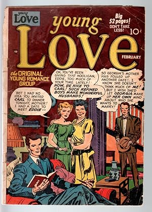 YOUNG LOVE #7-1950-ROMANCE-SIMON & KIRBY STORIES AND COVER-PRIZE-G cond G