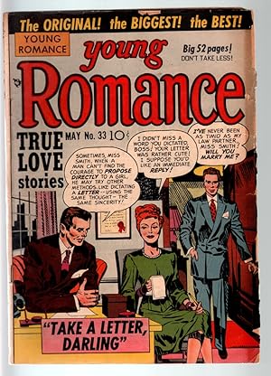 YOUNG ROMANCE #33-1951-EARLY JOE SIMON & JACK KIRBY ROMANCE COMIC G C G