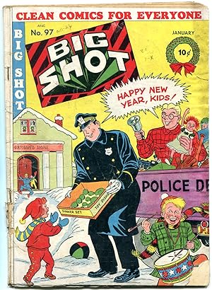 BIG SHOT COMICS #97 '49-SPARKY WATTS-FLYING DISKS ISSUE G/VG
