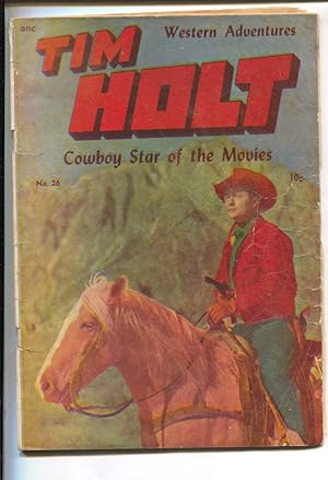 Imagen del vendedor de Tim Holt #26-1951-Superior-Canadian variant-Ghost Rider horror story 'Scourge Of Guilt'G a la venta por DTA Collectibles