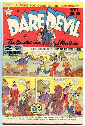 DAREDEVIL #56 1949-LEV GLEASON-CHARLES BIRO-LITTLE WISE VG