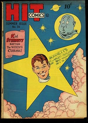 HIT COMICS #36-KID ETERNITY-WITCH BURNING STORY VG/FN