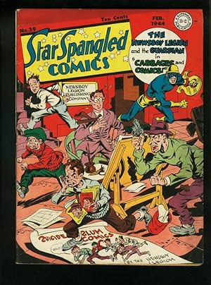 STAR SPANGLED COMICS #29-1944-SIMON & KIRBY WW II ISSUE FN/VF