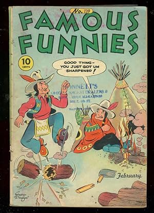 FAMOUS FUNNIES #139 1946-BUCK ROGERS-INVISIBLE SCARLET VG