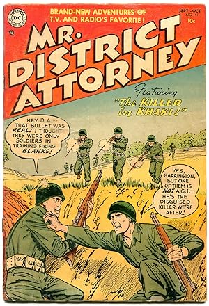 MR DISTRICT ATTORNEY #41 MILITARY WAR COVER 1954 D C VG