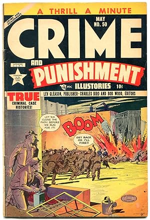 CRIME & PUNISHMENT #50 1952-CHARLES BIRO-LEV GLEASON FN/VF