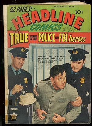 HEADLINE COMICS #36 1949-PHOTO COVER-CRIME-SIMON-KIRBY VG