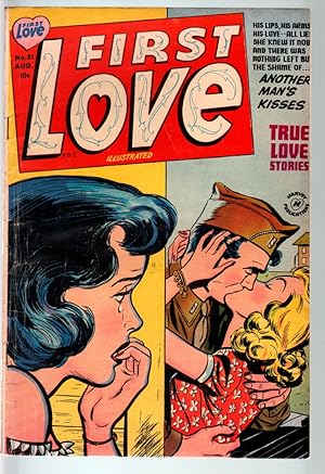 FIRST LOVE #31-1953-MILITARY ROMANCE COVER ART-CRIME ISSUE-VG-SPICY ART VG