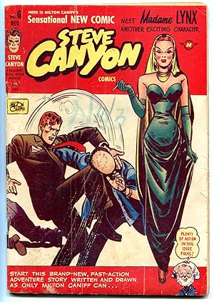 STEVE CANYON #6 1948-HARVEY-MILTON CANIFF-MADAME LYNX VG