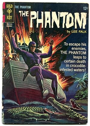 THE PHANTOM #15 1965-GOLD KEY COMICS-GATOR COVER-HORROR FR