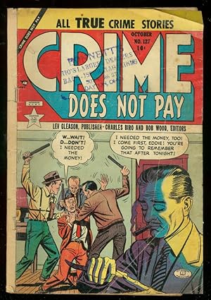 CRIME DOES NOT PAY #127 1953-LEV GLEASON-VIOKLENCE-GUNS VG