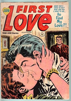 FIRST LOVE #41-1954-CRIME STORIES IN THIS ISSUE-VG-SPICY POSES-NICE ART VG