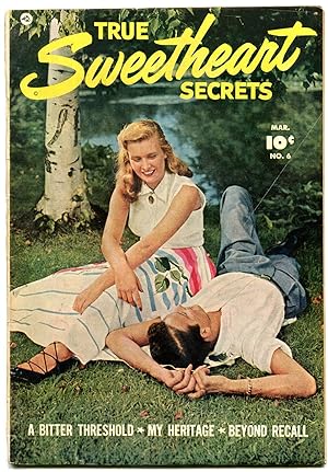 TRUE SWEETHEART SECRETS #6 1952-PHOTO COVER-FAWCETT G