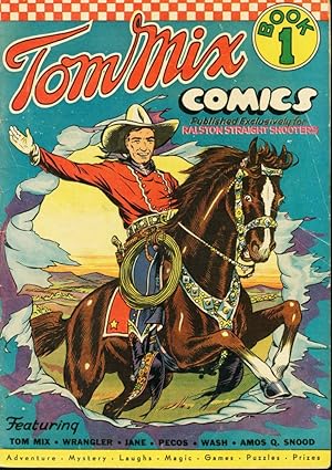 TOM MIX COMICS #1-RALSTON STRAIGHT SHOOTERS-COWBOY VG