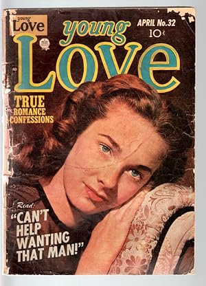YOUNG LOVE #32-1952-ROMANCE-JACK KIRBY ART-PHOTO COVER-PRIZE- FAIR condition G