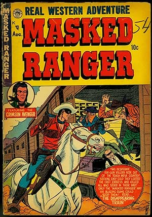 MASKED RANGER COMICS #3 1954 PREMIERE CRIMSON AVENGER VG