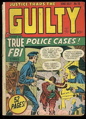 JUSTICE TRAPS THE GUILTY #10 1949-FBI-KIRBY KRIGSTEIN VG
