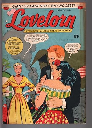 LOVELORN #8-1950-VIOLENCE, FORTUNE TELLING, CYCLONE-ACG-FN plus FN+