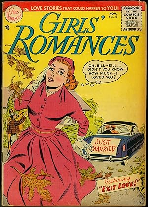 GIRLS' ROMANCES #35 1955-DC COMICS-HONEYMOON COVER-LOVE G