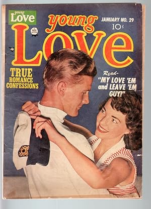 YOUNG LOVE #29-1952-ROMANCE-JACK KIRBY ART-PHOTO COVER-PRIZE- VG condition VG