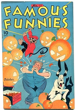 Famous Funnies #135 1945-CHIEF WAHOO-BUCK ROGERS- Halloween cover VF-