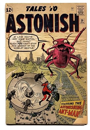 Immagine del venditore per Tales to Astonish #39 comic book-Early Ant-Man-Jack Kirby-Marvel G venduto da DTA Collectibles