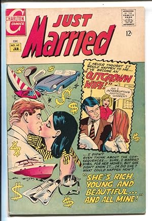 Seller image for Just Married #62 1969- Charlton-Golf clubs and Jaguar XKE cover-VG/FN for sale by DTA Collectibles