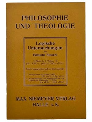 Seller image for Philosophie und Theologie: Logische Untersuchungen [Philosophy and Theology: Logical Investigations] [GERMAN TEXT] for sale by Yesterday's Muse, ABAA, ILAB, IOBA