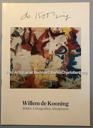 Bild des Verkufers fr Willem de Kooning. Bilder, Lithografien, Skulpturen. Eine Ausstellung des Amerika Hauses, Berlin zum Verkauf von Antiquariat Bernhard