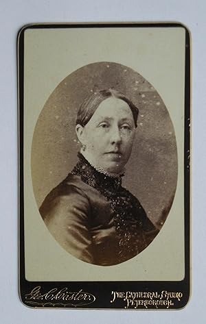 Carte De Visite Photograph. Portrait of a Woman.