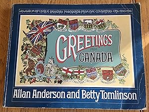 Seller image for GREETINGS from CANADA: Album of Unique Post Cards from the Edwardian Era 1900-1916 for sale by Come See Books Livres