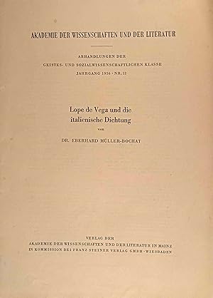 Lope de Vega und die italienische Dichtung. Abhandlungen ; Jg. 1956, Nr. 12
