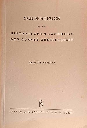 Bild des Verkufers fr Die Spanischen Forschungen der Grres-Gesellschaft". Sonderdruck aus Historischen Jahrbuch der Grresgesellschaft. zum Verkauf von Logo Books Buch-Antiquariat