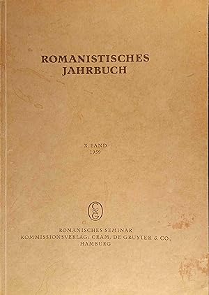 Romanistisches Jahrbuch. X. Band 1959 Romanistisches Jahrbuch ; Band 10; Tiemann Hermann, Jacob D...