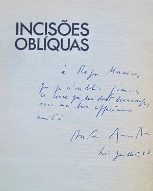 Incisoes obliquas - Estudos sobre poesia portuguesa contemporânea -