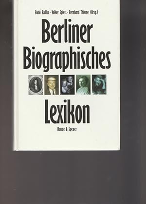 Seller image for Berliner Biographisches Lexikon. for sale by Ant. Abrechnungs- und Forstservice ISHGW