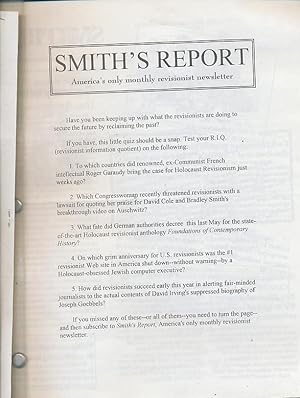 Smith's Report Issues 1-86 (Bradley R. Smith Revisionist Newsletter)