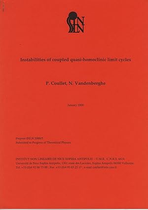 Immagine del venditore per Instabilities of coupled quasi-homoclinic limit cycles venduto da Sylvain Par