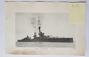 WW1 Battleship 1915 Photo Print HMS Conqueror HMS Colossus
